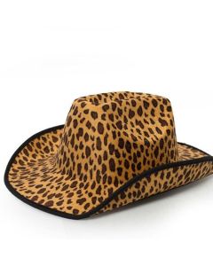 Leopard cowboy hat