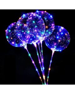 LED ballon multifarvet 50 cm 3 meter