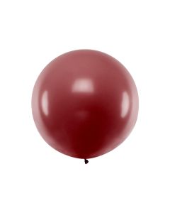 Kæmpe Pastel Bordeaux Ballon - 1 Meter