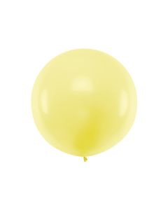 Kæmpe pastel gul ballon - 1 meter