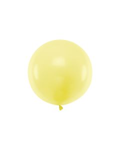 Pastel Gul Ballon - 60 cm 