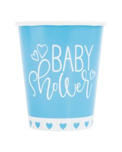 Babyshower papkrus blå 8x