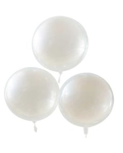 Peach Perle Balloner 3x - 56 cm