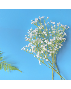 Kunstige blomst brudeslør hvid - 63 cm