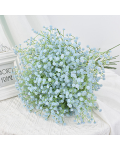 Kunstig blomst brudeslør blå - 63 cm