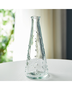 Vase regndråbe glas - 18 cm