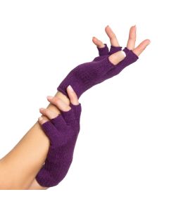 Fingerløse handsker one-size til kvinder lilla