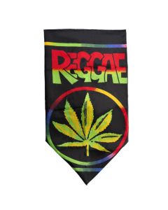 Bandana reggae med marijuana motiv 52x55 cm