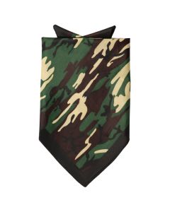 Bandana med grøn camoflage 52x55 cm