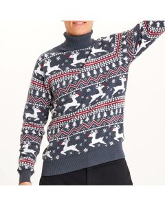 Julesweater Stilet Turtleneck økologisk bomuld