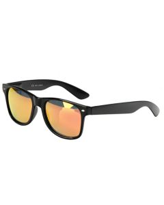 Wayfarer solbriller i sort med farvet linse 