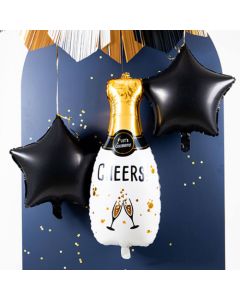Champagneflaske folie ballon 31x72 cm