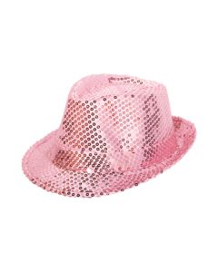 Pink hat med glitter