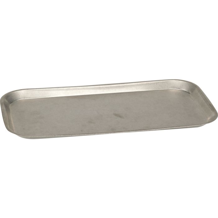 Stonewashed serveringsbakke i rustfrit stål 33,7x17,5 cm