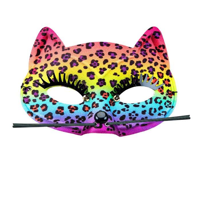 Regnbue Leopard Maske