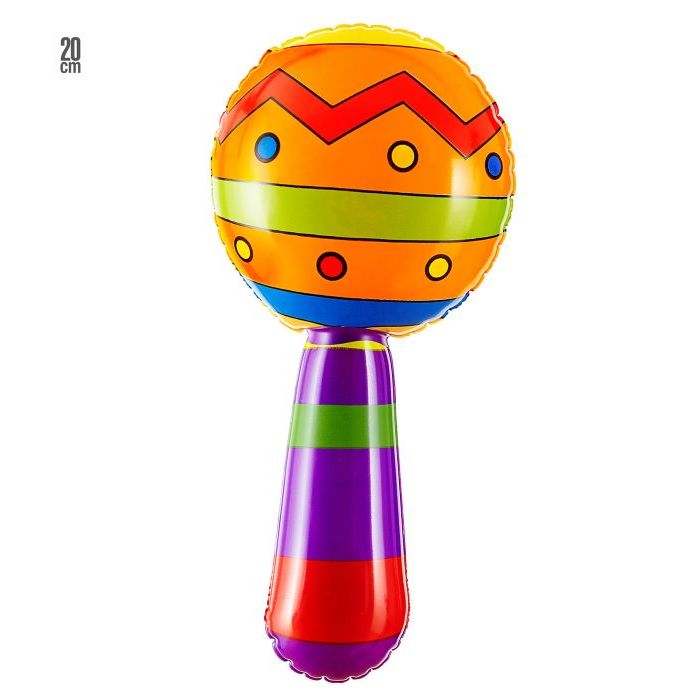 Mexicansk Oppustelig Maracas med Lyd - 20 CM