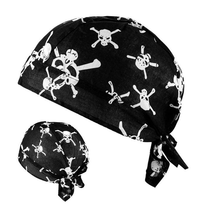 Dødningehoved Bandana Sort