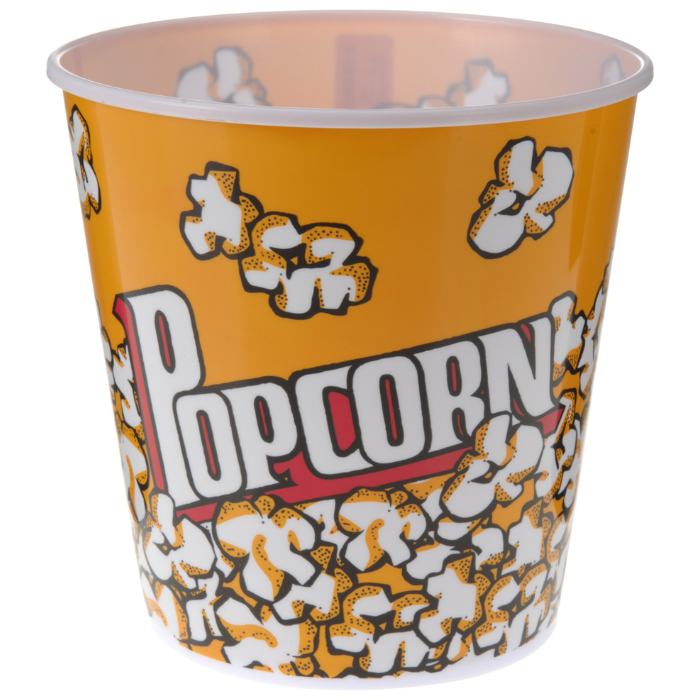 Popcornspand rund 2700 ml - 18x18 cm