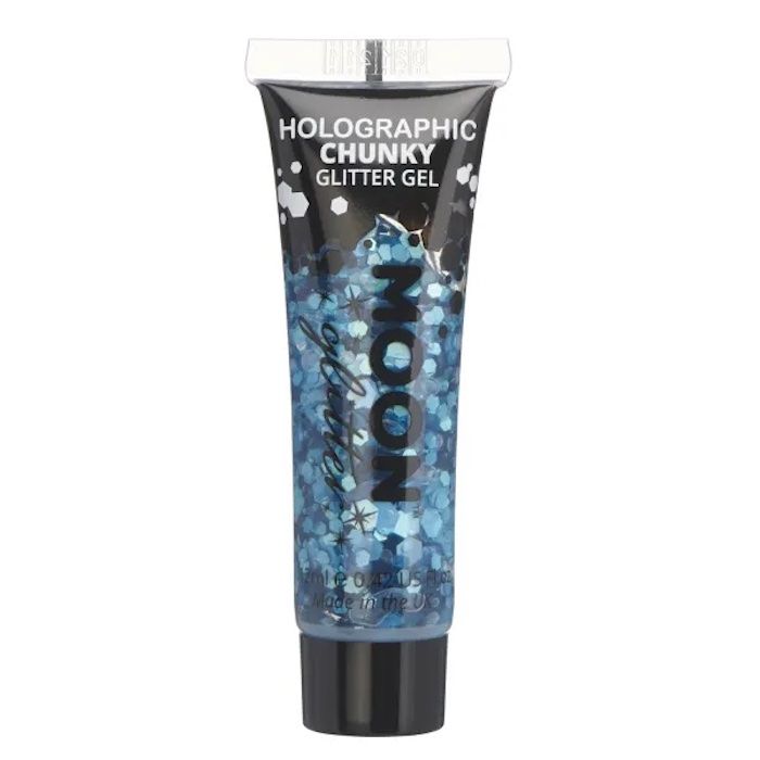 Holografisk Chunky Glitter Gel Blå 12 ml Moon Creations