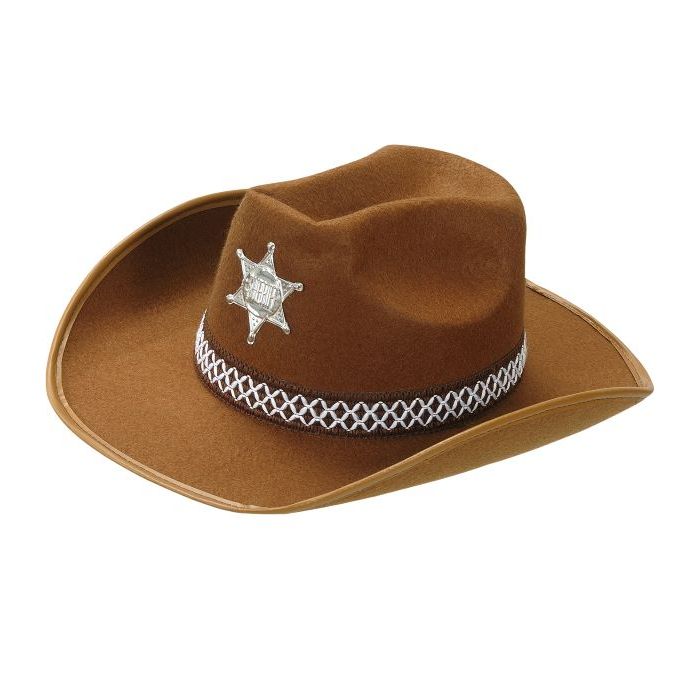 Brun sherif cowboy hat