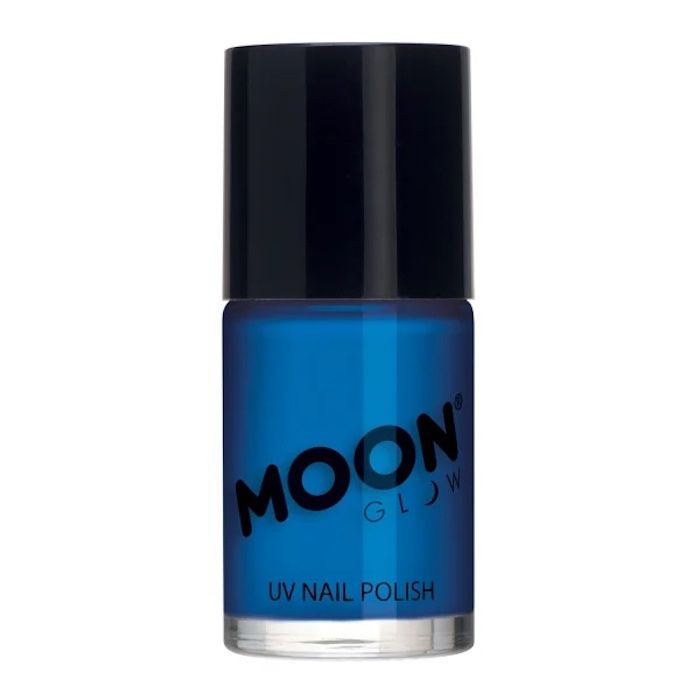 Neon UV Neglelak Intens Blå 14 ml Moon Creations 