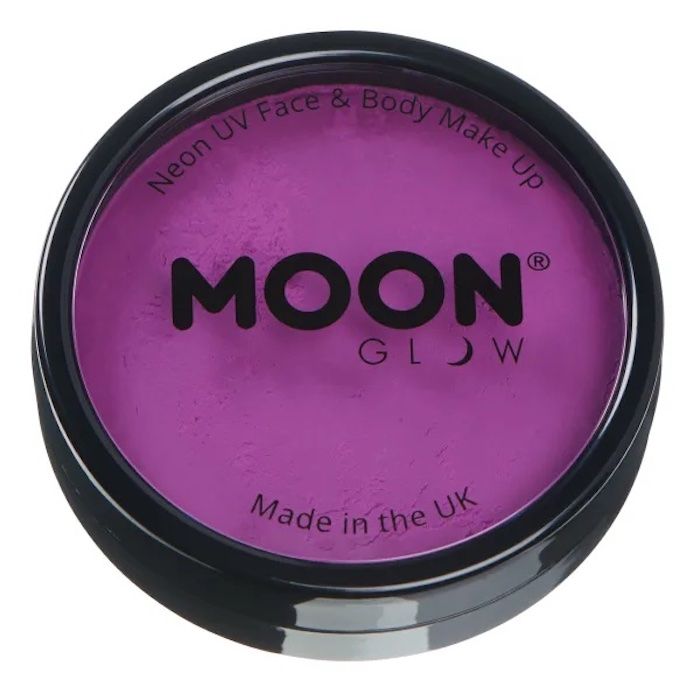 Neon UV Ansigts Og Kropsmaling Intens Lilla 36 g Moon Creations