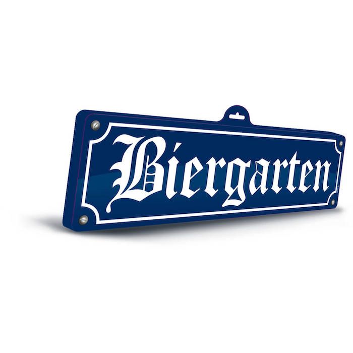 Oktoberfest 3D biergarten skilt - 48 x 12,5 cm