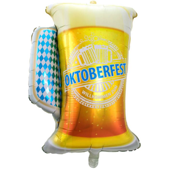 Oktoberfest ølkrus Folieballon - 60x80 cm