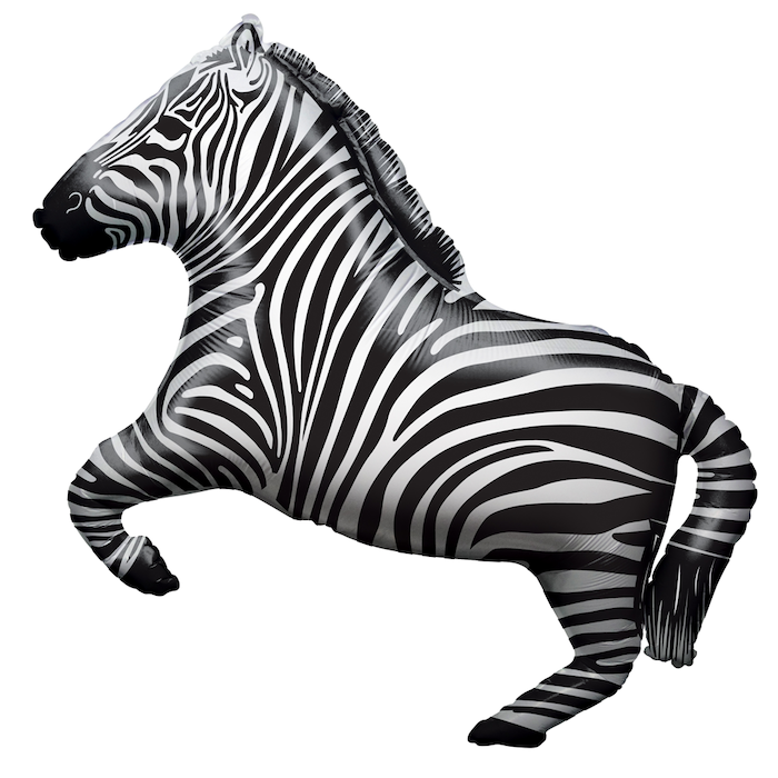 Zebra Folieballon - 70 cm