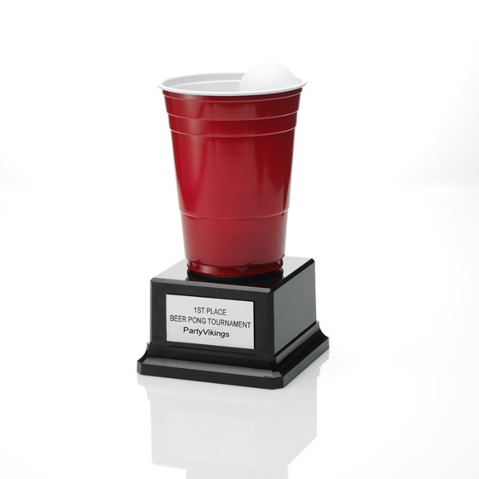 Beer pong pokal engelsk - 18,5x10 cm