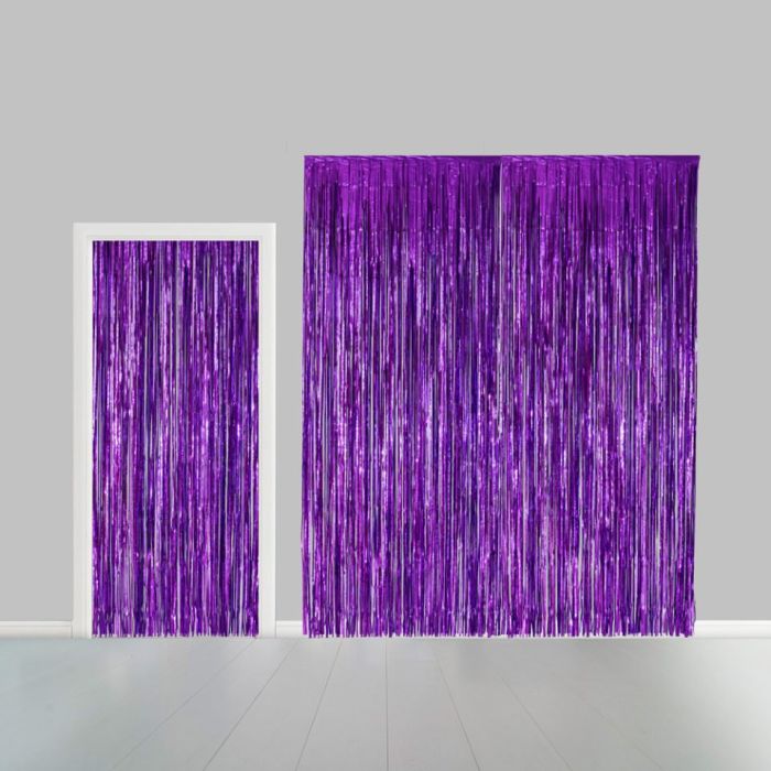 Lilla Glimmerforhæng - 100 x 240 cm