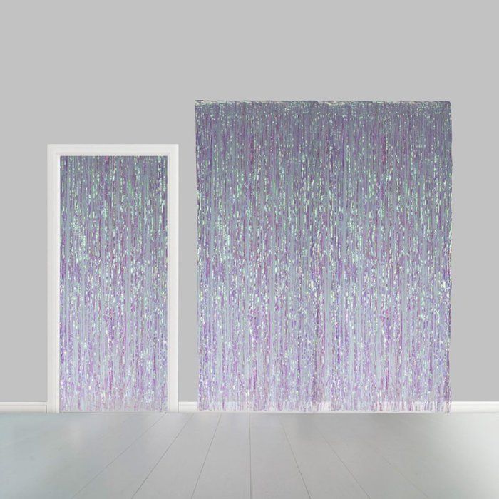 Holografisk Glimmerforhæng - 100 x 240 cm