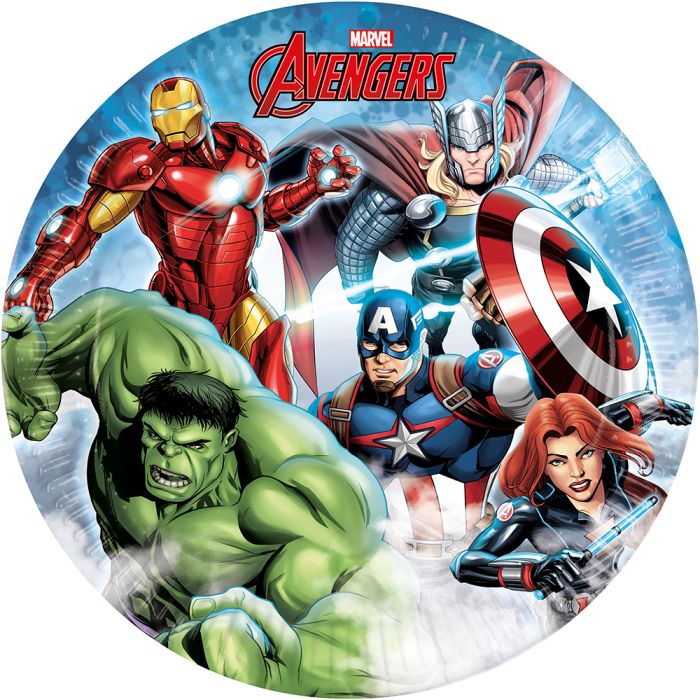 The avengers paptallerkener 8x - 23 cm