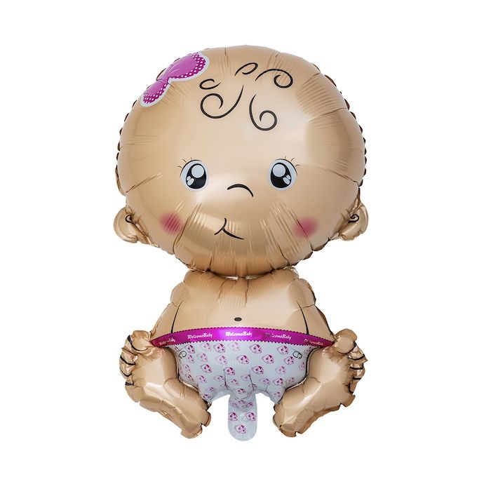 Baby pige folieballon 60 cm