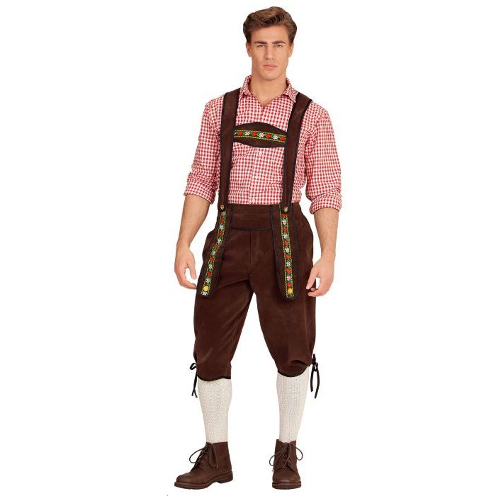 Tyroler lederhosen bukser brun