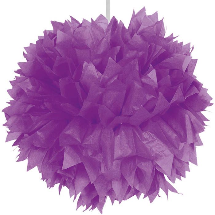 Lilla pompom - 30 cm