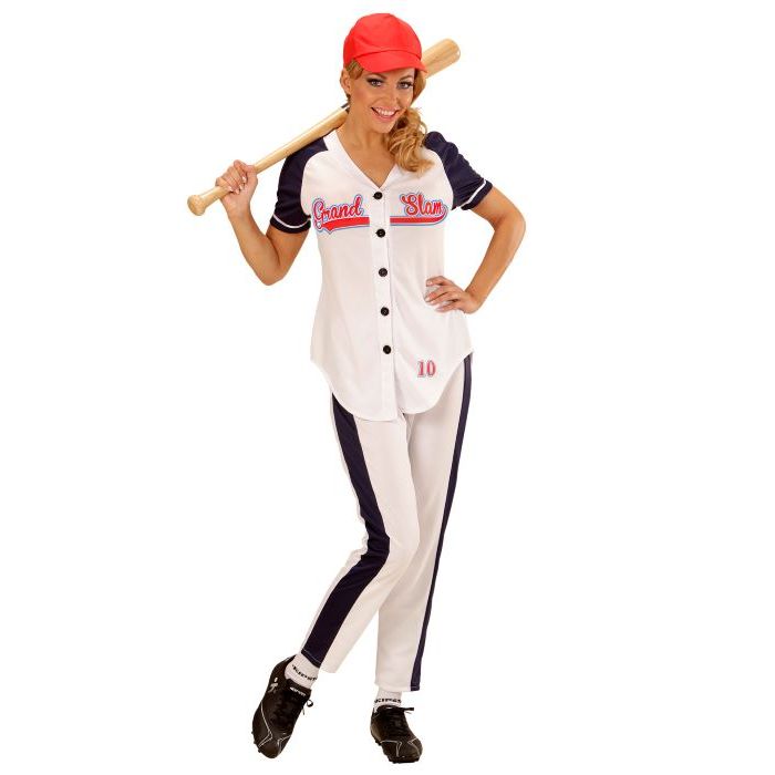 Baseball kostume kvinde - 3 dele