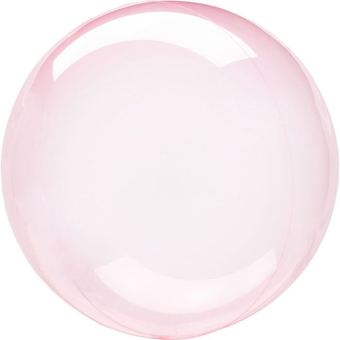 Pink Krystal Klar Folie Ballon 45-55 cm