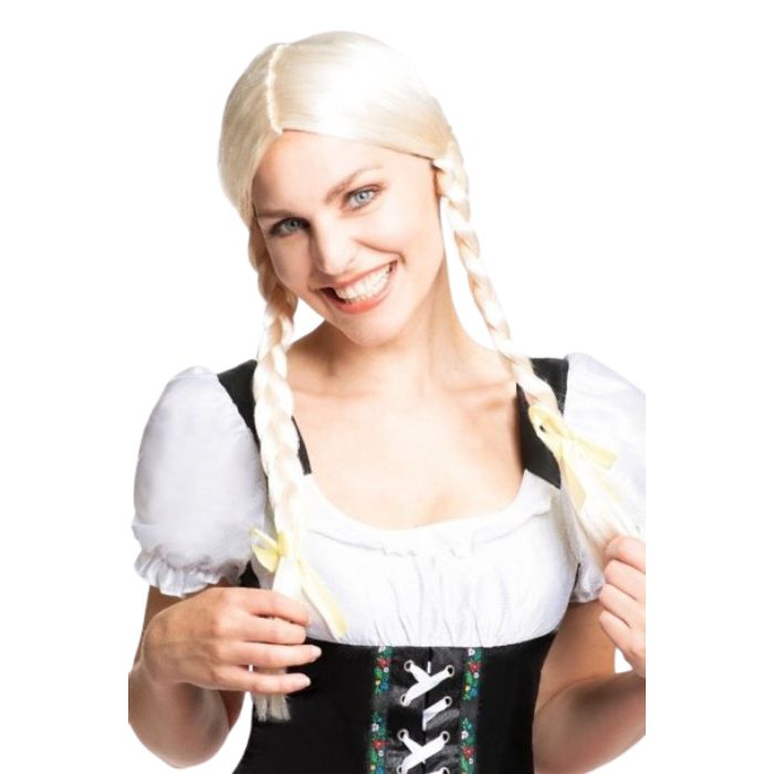 Oktoberfest paryk blond Heidi one-size