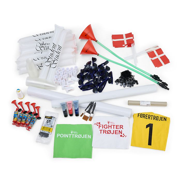 Blå studentervogn grundpakke 2 dags