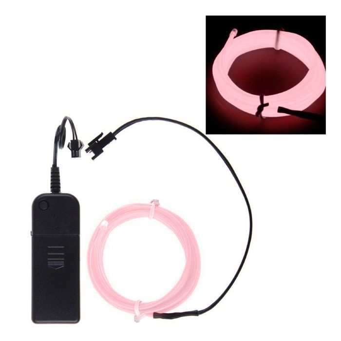 Neon LED ledning 5 m pink