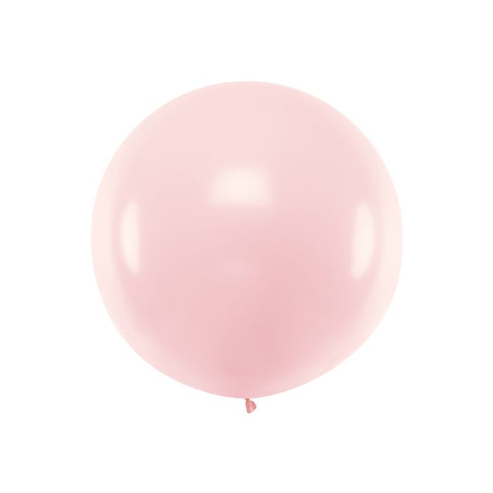 Kæmpe Pastel Pale Pink Ballon - 1 meter