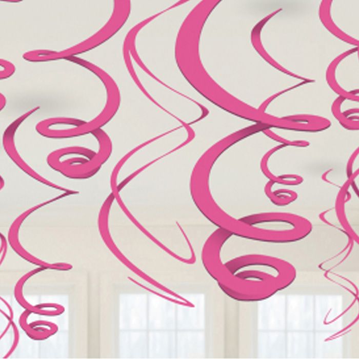 Pink Swirls 12x - 55 cm