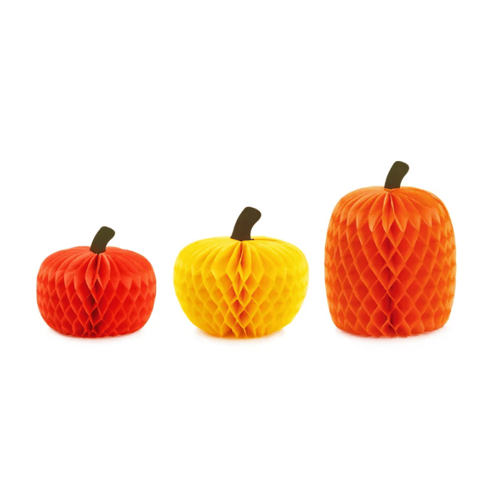 Græskar honeycombs 3x - 18-30 cm