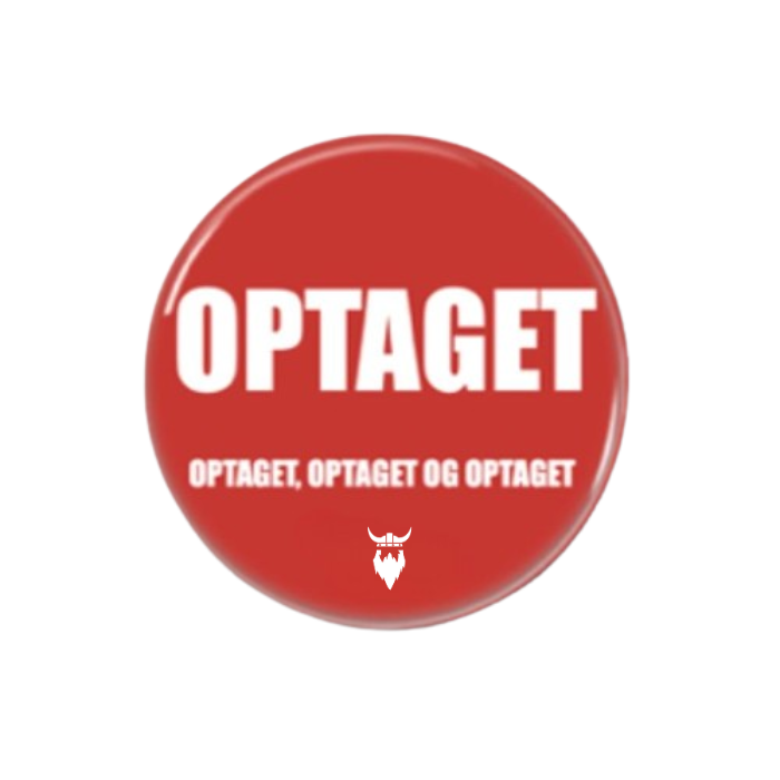 Trafiklys fest optaget badges rød 10x - 58 mm