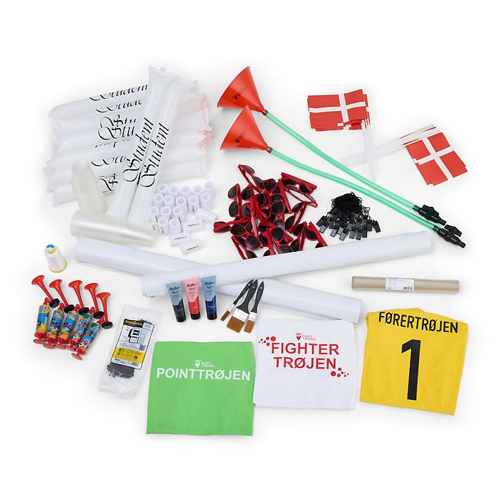 Rød studentervogn grundpakke 2 dags