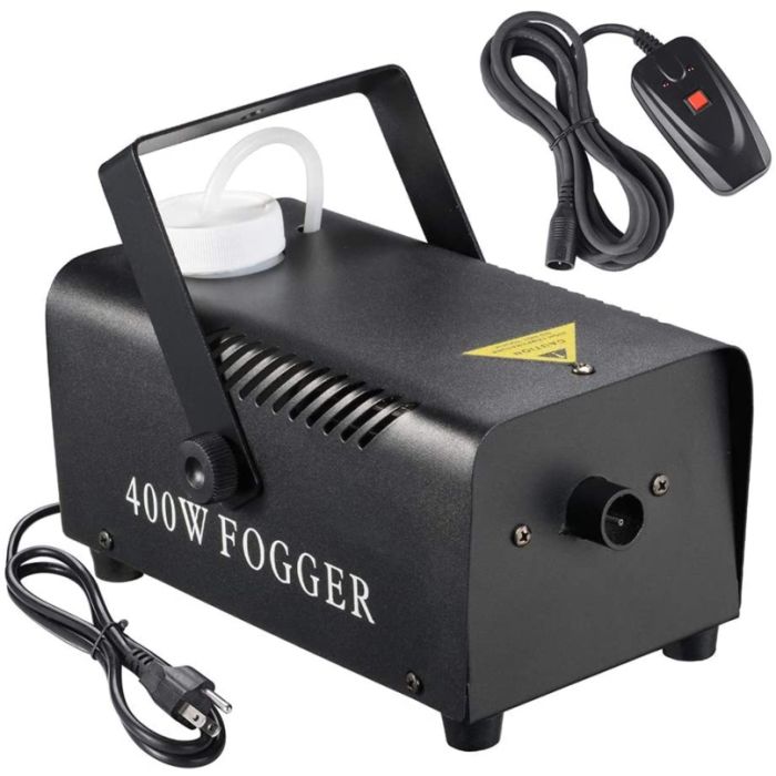 Røgmaskine 400W inkl remote styring