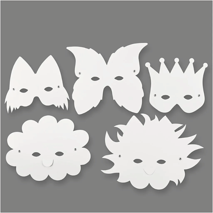 DIY mal selv masker 5x - 15-20 cm