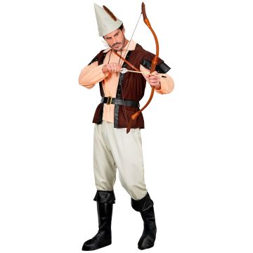 Robin Hood kostume med vest til herrer