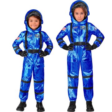 Blå astronautkostume til børn